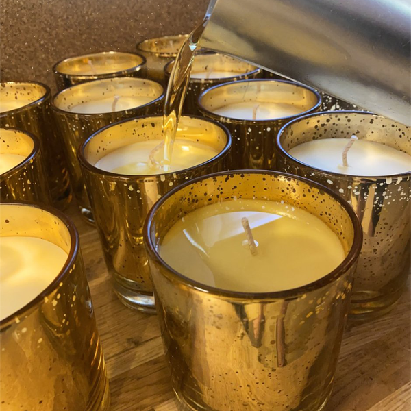 Apis Cera x Invited: Faustine Amber & Gold Candle